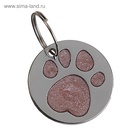 Адресник под гравировку "Блестящая лапка", 2,2 см, фасовка по 6 шт, микс цветов - Фото 9