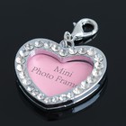 Адресник под записку «Сердечко», 3×3 см, металл, серебристый - Фото 4