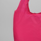 Сумка хозяйственная складная, отдел без молнии, цвет малиновый - Фото 4