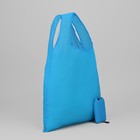 Сумка хозяйственная складная, отдел без молнии, цвет синий - Фото 1