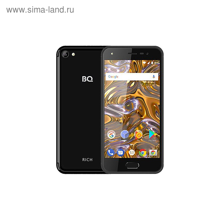 Смартфон BQ S-5012L Rich 5", IPS, 8Гб, 1Гб, 8Мп, 4G, Android 8.1, черный - Фото 1