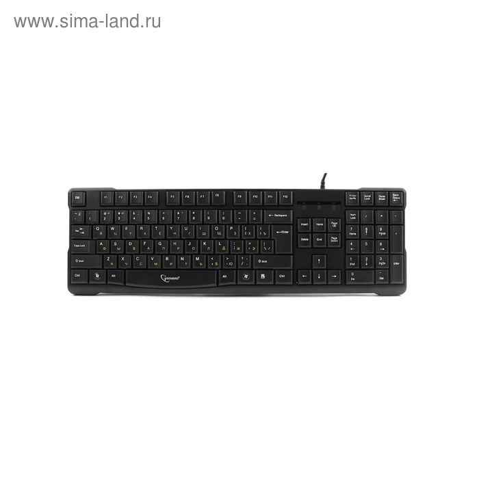 Клавиатура Gembird KB-8352U-BL, проводная, мембранная, 105 клавиш, USB, черная - Фото 1