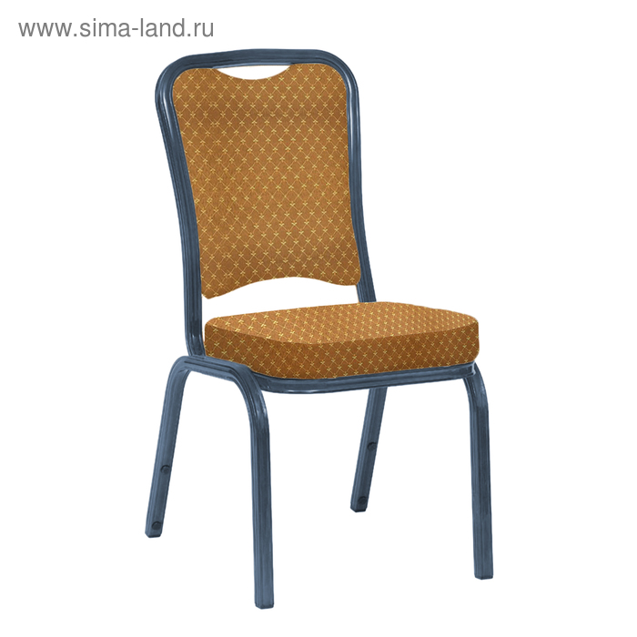 Банкетный стул "Сахара" 25 мм, каркас титан, обивка виолетта коричневая - Фото 1