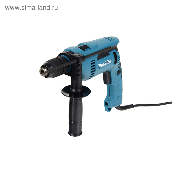 Дрель ударная Makita НР 1641 F, 680 Вт, БЗП 13 мм, 2800 об/мин, 44800 уд/мин, реверс - Фото 1