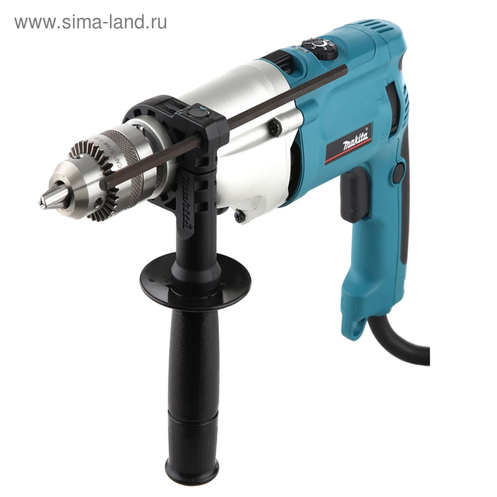 Дрель ударная Makita НР 2070, патрон 13мм, реверс, 1010 Вт, 0-1200/2900 об/мин, 58000 уд/мин - Фото 1