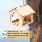 Деревянная кормушка своими руками для птиц «Комплект-волна», 18 × 17.5 × 19 см, Greengo - Фото 3