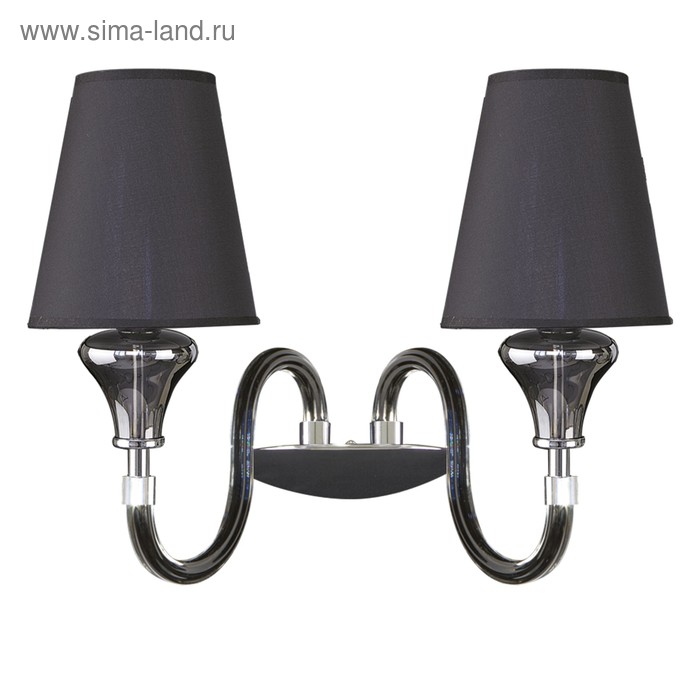 Бра Otto 2х40Вт E14 чёрный 30x42x35 см - Фото 1