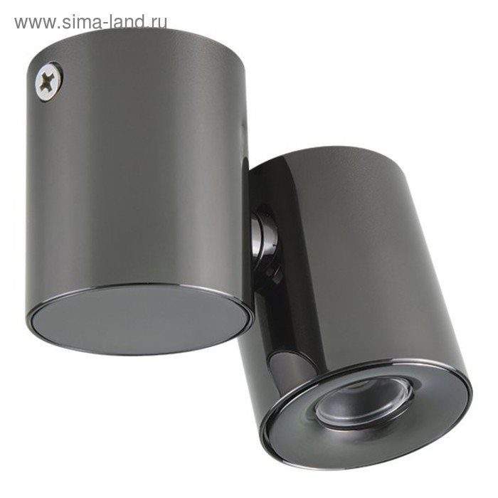 Светильник PUNTO 3Вт LED 3000K черный, хром 4x8,5x6,7см - Фото 1