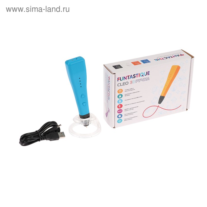 3D-ручка Funtastique CLEO, PLA (Синий) - Фото 1