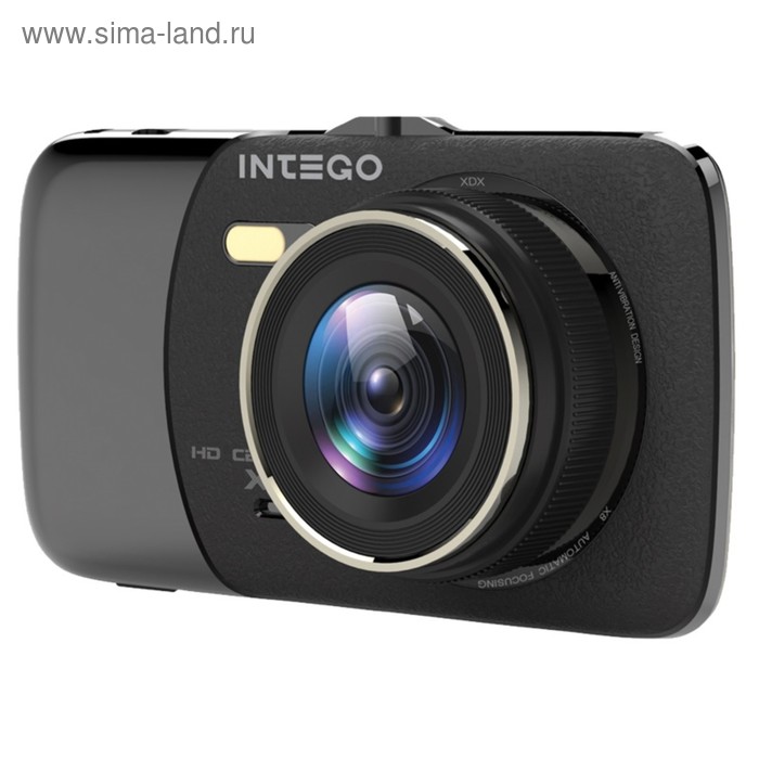 Видеорегистратор INTEGO VX-395DUAL, две камеры, 4", обзор 140°, 1280x720 - Фото 1