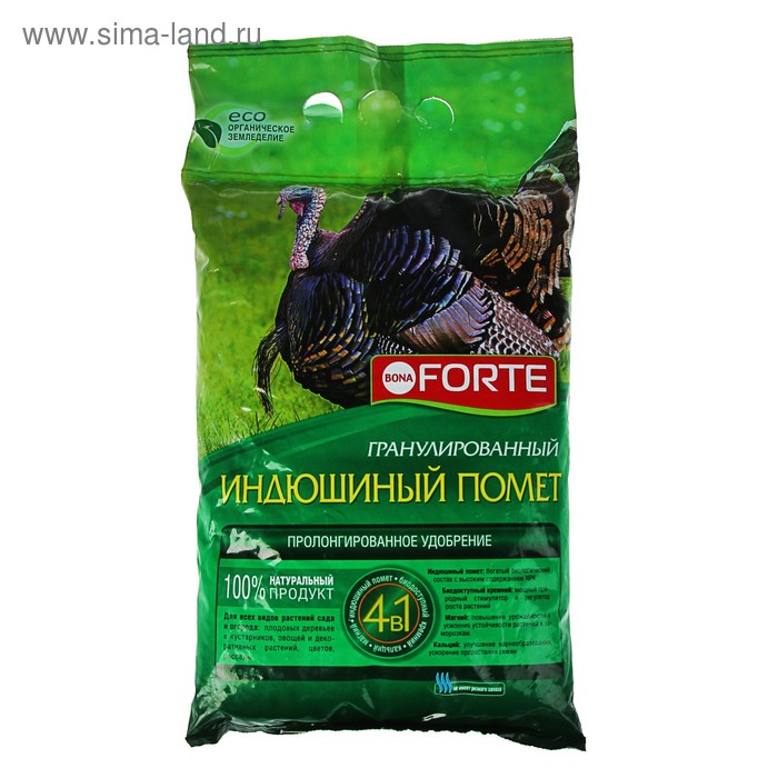 Удобрение Бона Форте ОГ Индюшиный помет, пак. 2 кг - Фото 1