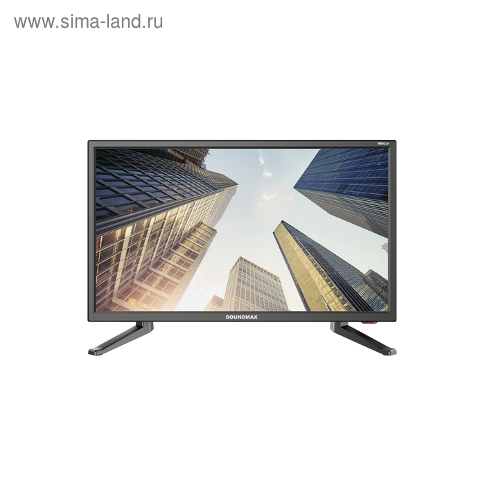 Телевизор Soundmax SM-LED19M01, 18,5", 1366x768, DVB-C/T2/T, 1xHDMI, 1xUSB, чёрный - Фото 1
