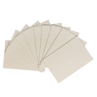 Набор переплетного картона для творчества (10 листов) 10 х 15 см, толщина 1 мм (серый) - Фото 2