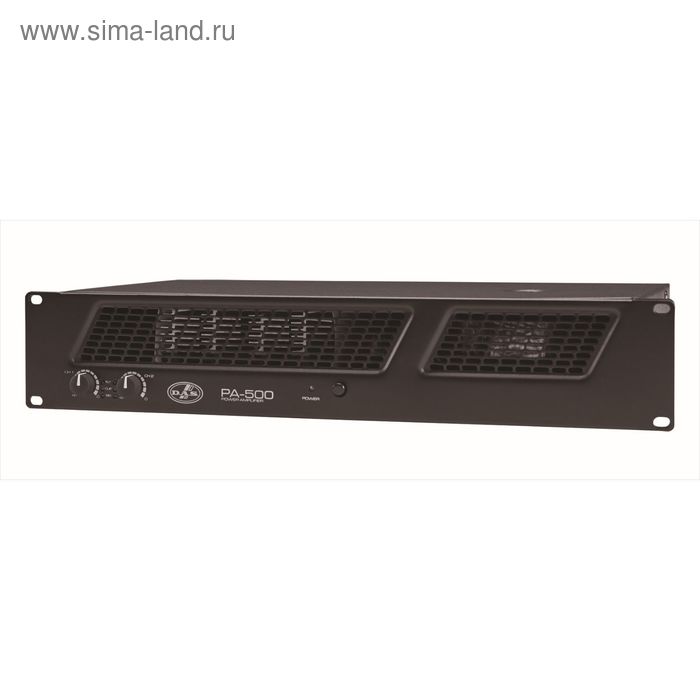 Усилитель мощности DAS AUDIO PA-500 2U, 2х150 Вт (8 Ом), 2х250 Вт (4 Ом) - Фото 1