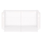 Диван «Ротанг» двухместный, 127×70×79 см, белый, с подстаканниками - Фото 5