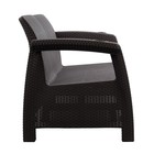 Диван «Ротанг» двухместный, 127×70×79 см, мокко, с подстаканниками - Фото 5