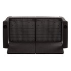 Диван «Ротанг» двухместный, 127×70×79 см, мокко, с подстаканниками - Фото 6