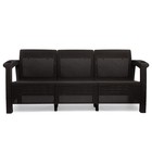 Диван «Ротанг» трёхместный, 188×70×79 см, мокко, с подстаканниками - Фото 5