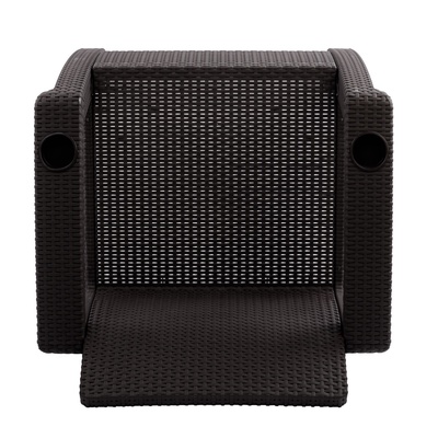 Кресло садовое «Ротанг», пластик, 73×70×79 см, мокко