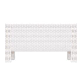 Стол "Ротанг", 76,5х57х42 см, цвет белый