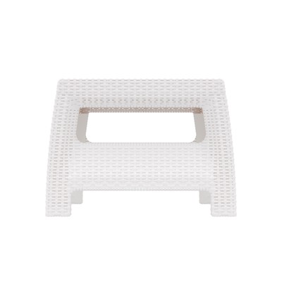 Стол "Ротанг", 76,5х57х42 см, цвет белый