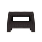 Стол садовый «Ротанг», 76.5×57×42 см, пластиковый, цвет мокко - Фото 4