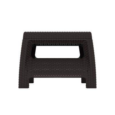 Стол "Ротанг", 76,5х57х42 см, цвет мокко