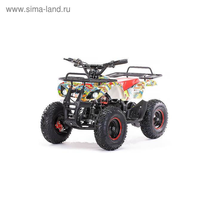 Детский электро квадроцикл MOTAX ATV Х-16 1000W Мини-Гризли, бомбер, большие колеса - Фото 1