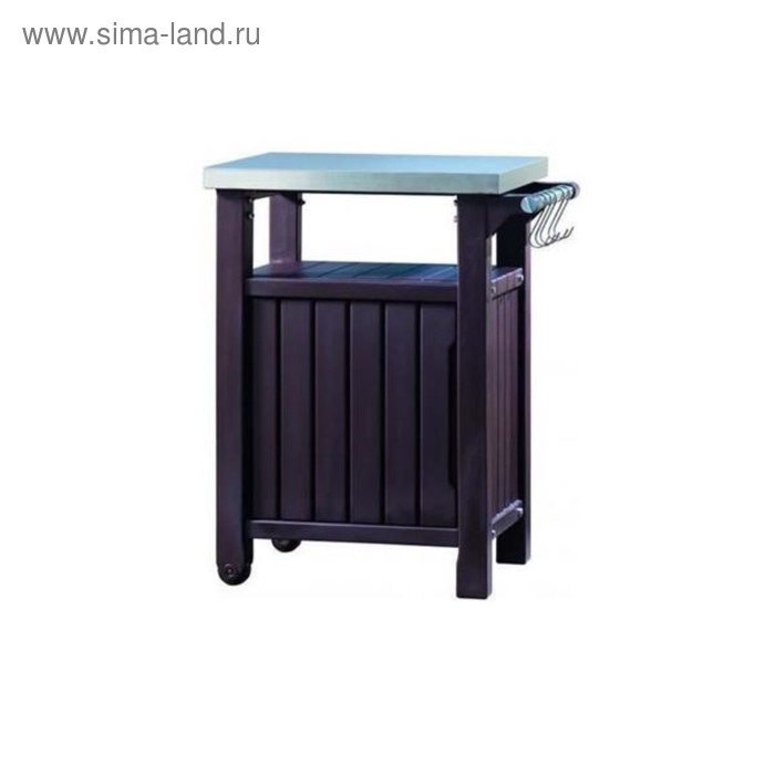 Стол для барбекю UNITY 93 L, 84 × 54 × 38,5 см, коричневый - Фото 1