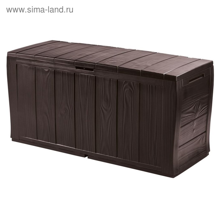 Сундук Sherwood Storage Box, 270 л, пластик, коричневый - Фото 1