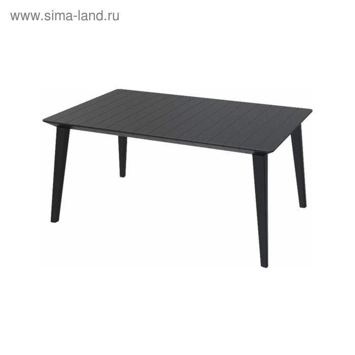 Стол Lima 160, 160 × 100 × 75 см, пластик, цвет графит - Фото 1