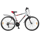 Велосипед 26" Foxx Aztec, 2018, цвет серый/красный, размер 18" - Фото 1