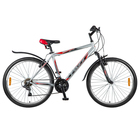 Велосипед 26" Foxx Aztec, 2018, цвет серый/красный, размер 20" - Фото 1