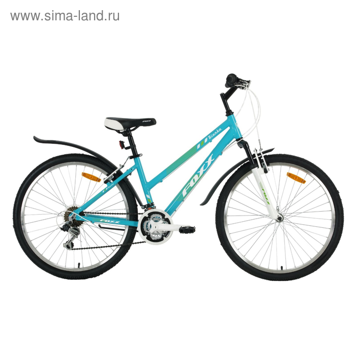 Велосипед 26" Foxx Bianka, 2018, цвет зелёный/белый, размер 15"