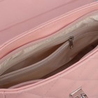 Сумка женская, отдел на молнии, длинный ремень, цвет розовый - Фото 5