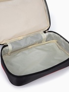 Косметичка-сундучок на молнии, с двумя отделами, с ручками, однотонная, чёрная - Фото 3