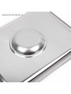 Крышка к гастроёмкости GN 1/2 Hanna Knövell, 32.5×26.5 см, толщина 0.6 мм, нержавеющая сталь - Фото 4