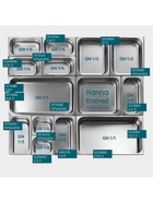 Крышка к гастроёмкости GN 1/2 Hanna Knövell, 32.5×26.5 см, толщина 0.6 мм, нержавеющая сталь - Фото 6