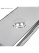 Крышка к гастроёмкости GN 1/3 Hanna Knövell, 32.5×17.6×1.5 см, толщина 0.6 мм, нержавеющая сталь - Фото 3