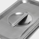 Крышка к гастроёмкости GN 1/4 Hanna Knövell, 26.5×16.5 см толщина 0.6 мм, нержавеющая сталь - Фото 2