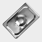 Крышка к гастроёмкости GN 1/4 Hanna Knövell, 26.5×16.5 см толщина 0.6 мм, нержавеющая сталь - Фото 5