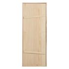 Дверь для бани и сауны, 180×70 см по коробке, сосна, на клиньях, массив, «Добропаровъ» - Фото 2