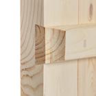 Дверь для бани и сауны, 180×70 см по коробке, сосна, на клиньях, массив, «Добропаровъ» - Фото 5