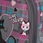 Рюкзак каркасный Stavia 36 х 28 х 16 см, эргономичная спинка, для девочки, «Черная кошка», серый - Фото 4