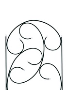 Шпалера, 217 × 55 × 1 см, металл, зелёная, «Эска» - фото 809598383