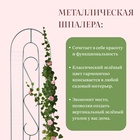 Шпалера, 210×50×1 см, металл, зелёная, «Узорная» - Фото 3