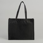 Сумка хозяйственная, отдел на молнии, цвет чёрный - Фото 2