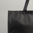 Сумка хозяйственная, отдел на молнии, цвет чёрный - Фото 4