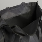 Сумка хозяйственная, отдел на молнии, цвет чёрный - Фото 5