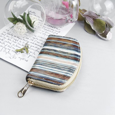 Кошелёк женский, 2 отдела на молнии, цвет разноцветный